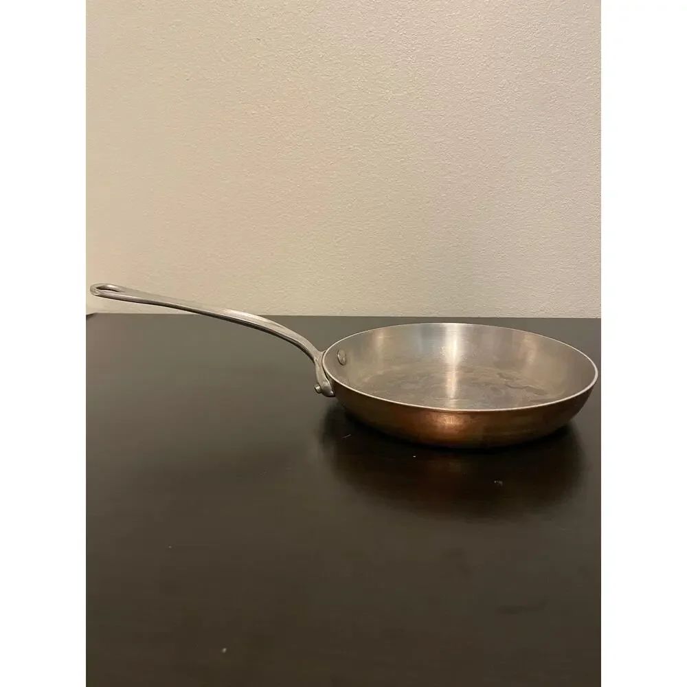 Mauviel Copper Frying Pan Stainless Steel Interior 8